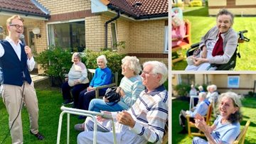 Local singer entertains Colton Lodge Residents